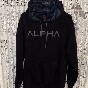 Alpha Black Hoodie for‎ Men